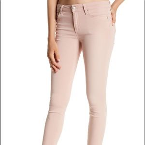 Joe’s Washed Pink Skinny Ankle Jeans